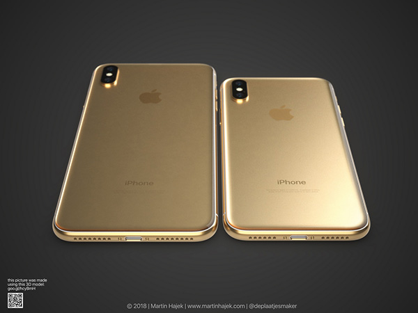 Concept Renders Show iPhone X, X Plus In Gold, Black And White 