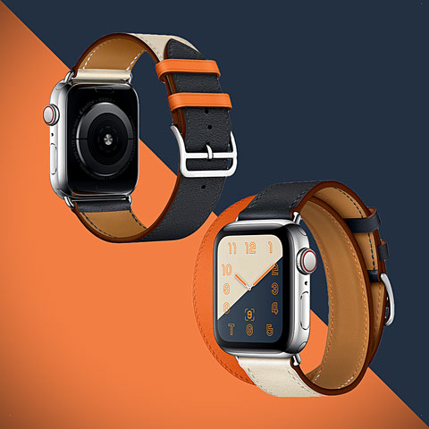 Get Apple Watch Series 4 Hermes-Like Double/Single Tour Bands For