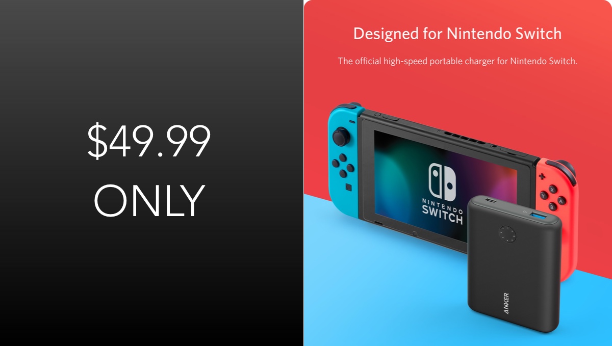 Anker's Nintendo Switch Edition Power Bank Discounted For The Time Ever, Just $49.99 Today | Redmond Pie