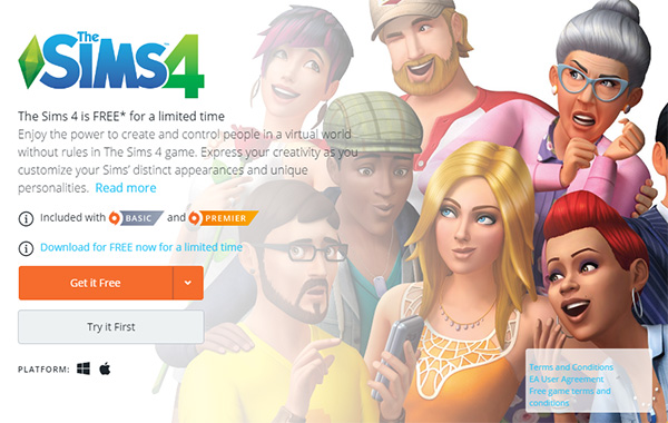 the sims 4 for mac download free
