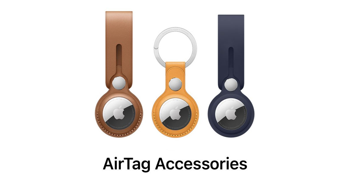 Apple Promoting AirTag Leather Key Ring In California Poppy Color Which  Isn\'t Available As Yet | Redmond Pie